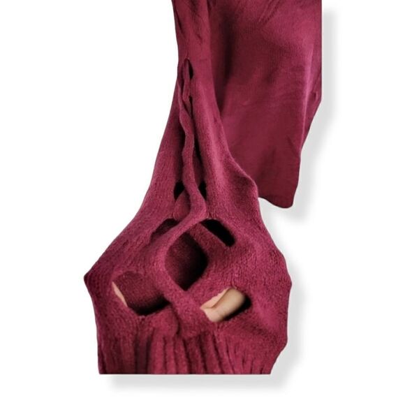 Boutique Plus Burgundy crewneck sweater Size 0X NWT - Picture 4 of 4